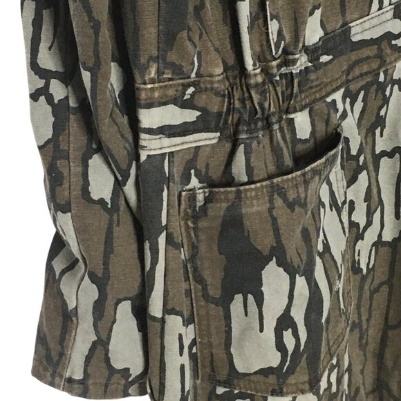 Vintage Cabela's Coveralls Mens Large Treebark Camo Hunting Overalls Zip 80s - Picture 15 of 16